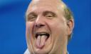 Ballmer Sticking out his tongue